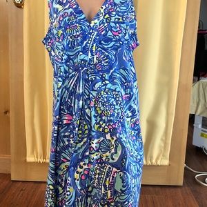 Lily Pulitzer sleeveless dress in fun floral print